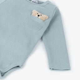 Jamiks-Boys Ribbed Blue Trouser Set | Childrensalon Outlet