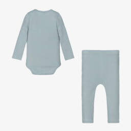 Jamiks-Boys Ribbed Blue Trouser Set | Childrensalon Outlet