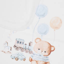 Jamiks-Boys Soft White Bear Blanket | Childrensalon Outlet