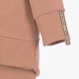 Jamiks-Коричневый хлопковый спортивный костюм с капюшоном | Childrensalon Outlet