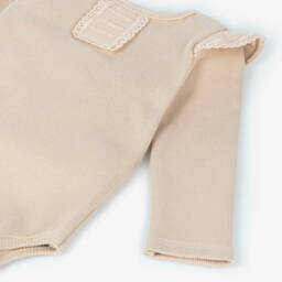 Jamiks-Girls Beige Ribbed Leggings Set | Childrensalon Outlet
