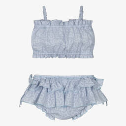 Jamiks-Girls Blue Cotton Beach Set | Childrensalon Outlet