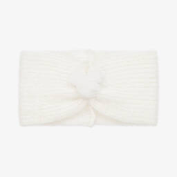 Jamiks-Girls Cream Fluffy Knit Headband | Childrensalon Outlet