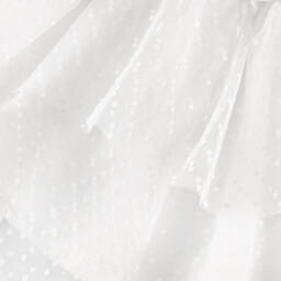 Jamiks-Girls Cream Tulle & Jersey Frock | Childrensalon Outlet