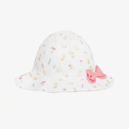 Jamiks-Girls' Delicate White Blossom Sun Hat | Childrensalon Outlet