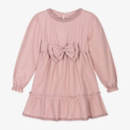 Jamiks-Girls Dusky Pink Cotton Dress | Childrensalon Outlet