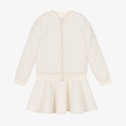 Jamiks-Girls Elegant Ivory Jacket Set | Childrensalon Outlet