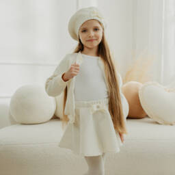 Jamiks-Girls Elegant Ivory Jacket Set | Childrensalon Outlet