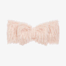 Jamiks-Girls Fluffy Pink Bow Hairband | Childrensalon Outlet