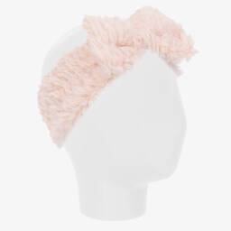 Jamiks-Girls Fluffy Pink Bow Hairband | Childrensalon Outlet