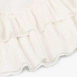Jamiks-Girls Ivory Cotton Beach Skirt Set | Childrensalon Outlet