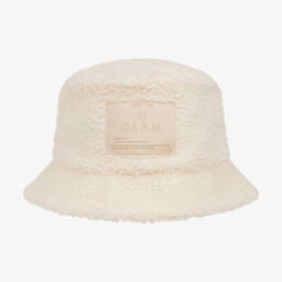 Jamiks-Girls Ivory Fleece-Lined Bucket Hat | Childrensalon Outlet