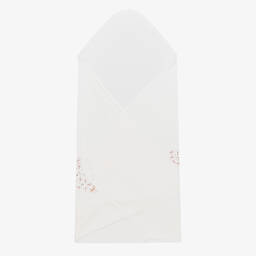 Jamiks-Кремовая пеленка с сердечком из цветов (85см) | Childrensalon Outlet