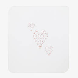 Jamiks-Кремовая пеленка с сердечком из цветов (85см) | Childrensalon Outlet