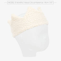 Jamiks-Girls Ivory Sherpa Crown Hairband | Childrensalon Outlet
