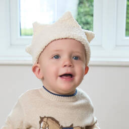 Jamiks-Girls Ivory Sherpa Crown Hairband | Childrensalon Outlet