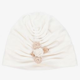 Jamiks-Girls Ivory Velour Turban | Childrensalon Outlet