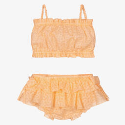 Jamiks-Girls Orange Cotton Beach Set | Childrensalon Outlet