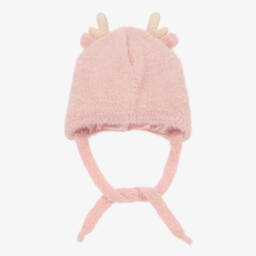 Jamiks-Girls Pink Fluffy Antler Hat | Childrensalon Outlet