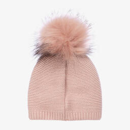 Jamiks-Girls Pink Pom-Pom Hat | Childrensalon Outlet