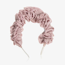 Jamiks-Girls Pink Ruffle Hairband | Childrensalon Outlet