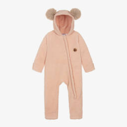 Jamiks-Girls Pink Sherpa Pramsuit | Childrensalon Outlet