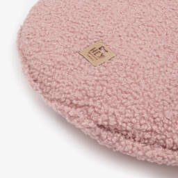 Jamiks-Girls Pink Teddy Bouclé Cushion | Childrensalon Outlet