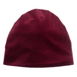 Jamiks-قبعة توربان قطن قطيفة لون أحمر للبنات | Childrensalon Outlet