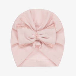 Jamiks-Girls Soft Pink Cotton Turban | Childrensalon Outlet