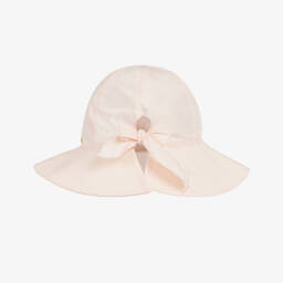 Jamiks-Girls Soft Pink Floral Brim Hat | Childrensalon Outlet