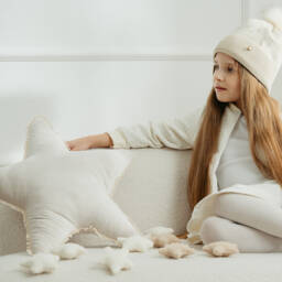 Jamiks-Girls Star-Shaped Velvet Cushion | Childrensalon Outlet