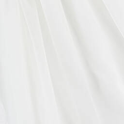 Jamiks-Girls White Organic Cotton & Tulle Dress | Childrensalon Outlet