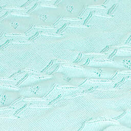 Jamiks-Зеленое трикотажное одеяло (100см) | Childrensalon Outlet