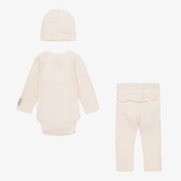 Jamiks-طقم أفرول قطن جيرسي لون عاجي للأطفال | Childrensalon Outlet