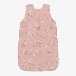 Jamiks-Розовый хлопковый спальник в цветочек (67см) | Childrensalon Outlet