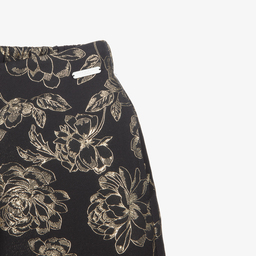 Jessie and James London-Black & Gold Flared Trousers | Childrensalon Outlet