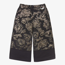 Jessie and James London-Black & Gold Flared Trousers | Childrensalon Outlet