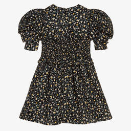 Jessie and James London-Black & Yellow Floral Dress | Childrensalon Outlet