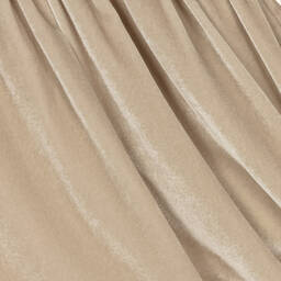 Jessie and James London-Girls Beige Silk Velvet Dress | Childrensalon Outlet