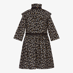 Jessie and James London-Черное платье в цветочек для девочек | Childrensalon Outlet