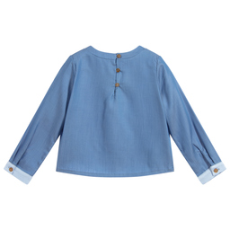 Jessie and James London-بلوز تانسيل لون أزرق | Childrensalon Outlet