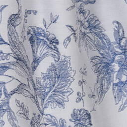 Jessie and James London-Голубое платье из жаккардового хлопка с цветами | Childrensalon Outlet