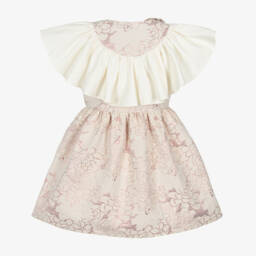 Jessie and James London-Girls Blush Blossom Jacquard Gown | Childrensalon Outlet