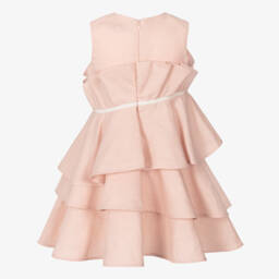 Jessie and James London-Girls Blush Hemp Dress with Ruffles | Childrensalon Outlet