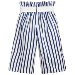 Jessie and James London-Girls Cotton Striped Culottes | Childrensalon Outlet