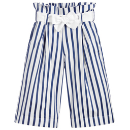 Jessie and James London-Girls Cotton Striped Culottes | Childrensalon Outlet