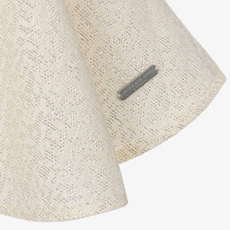 Jessie and James London-Girls Ivory Cotton Silver Sparkle Dress | Childrensalon Outlet