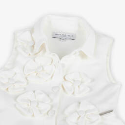 Jessie and James London-فستان عاجي مزين بالزهور للبنات | Childrensalon Outlet