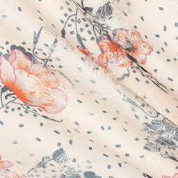 Jessie and James London-Кремовое платье в цветочек с рюшами для девочек | Childrensalon Outlet