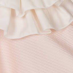 Jessie and James London-Girls Ivory & Pink Cotton Dress | Childrensalon Outlet